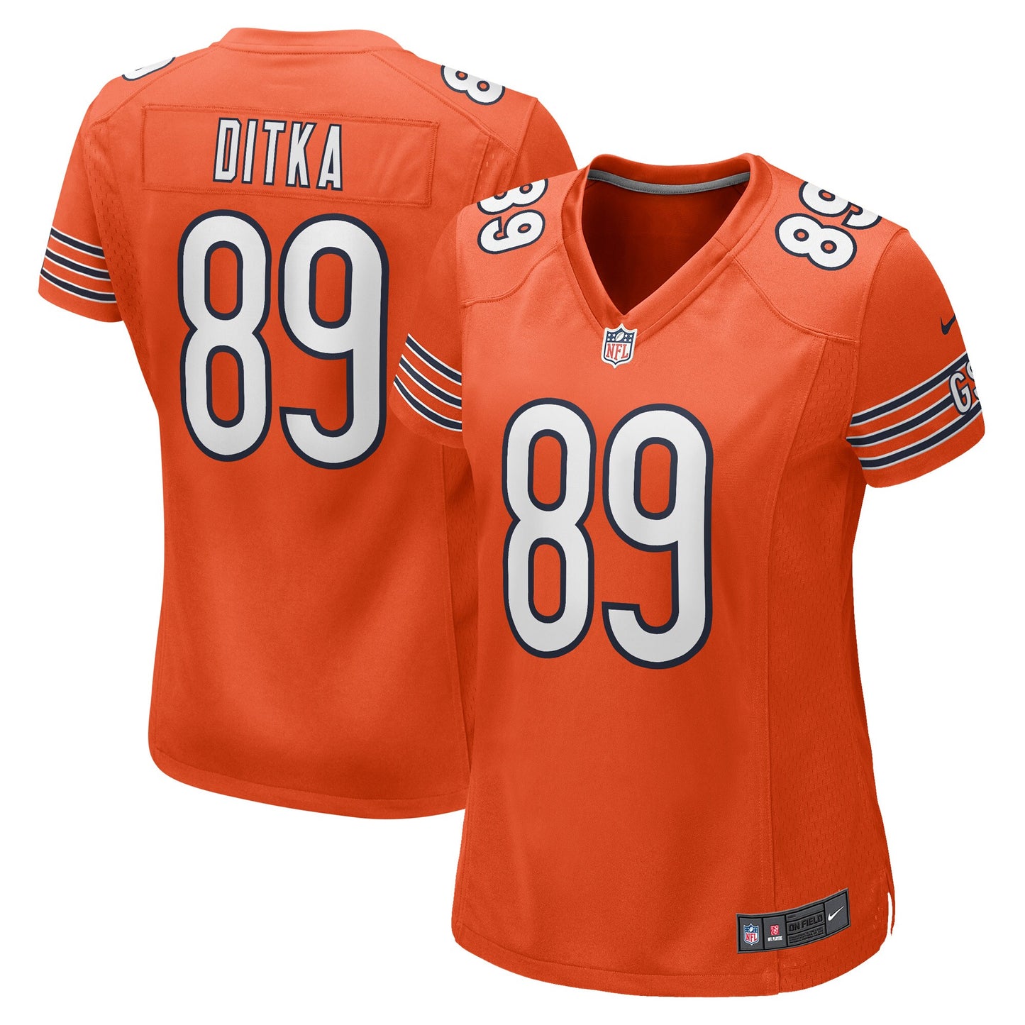 Mike Ditka Chicago Bears Nike Women's Retired Player Jersey - Orange