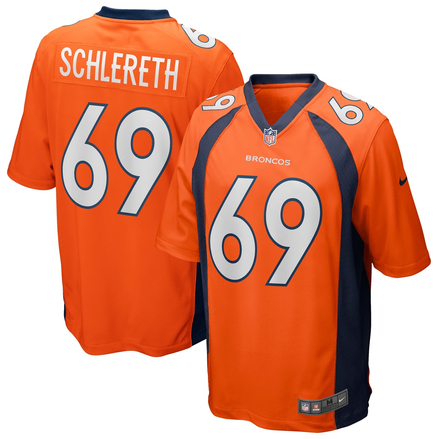 Mark Schlereth Denver Broncos Nike Game Retired Player Jersey - Orange