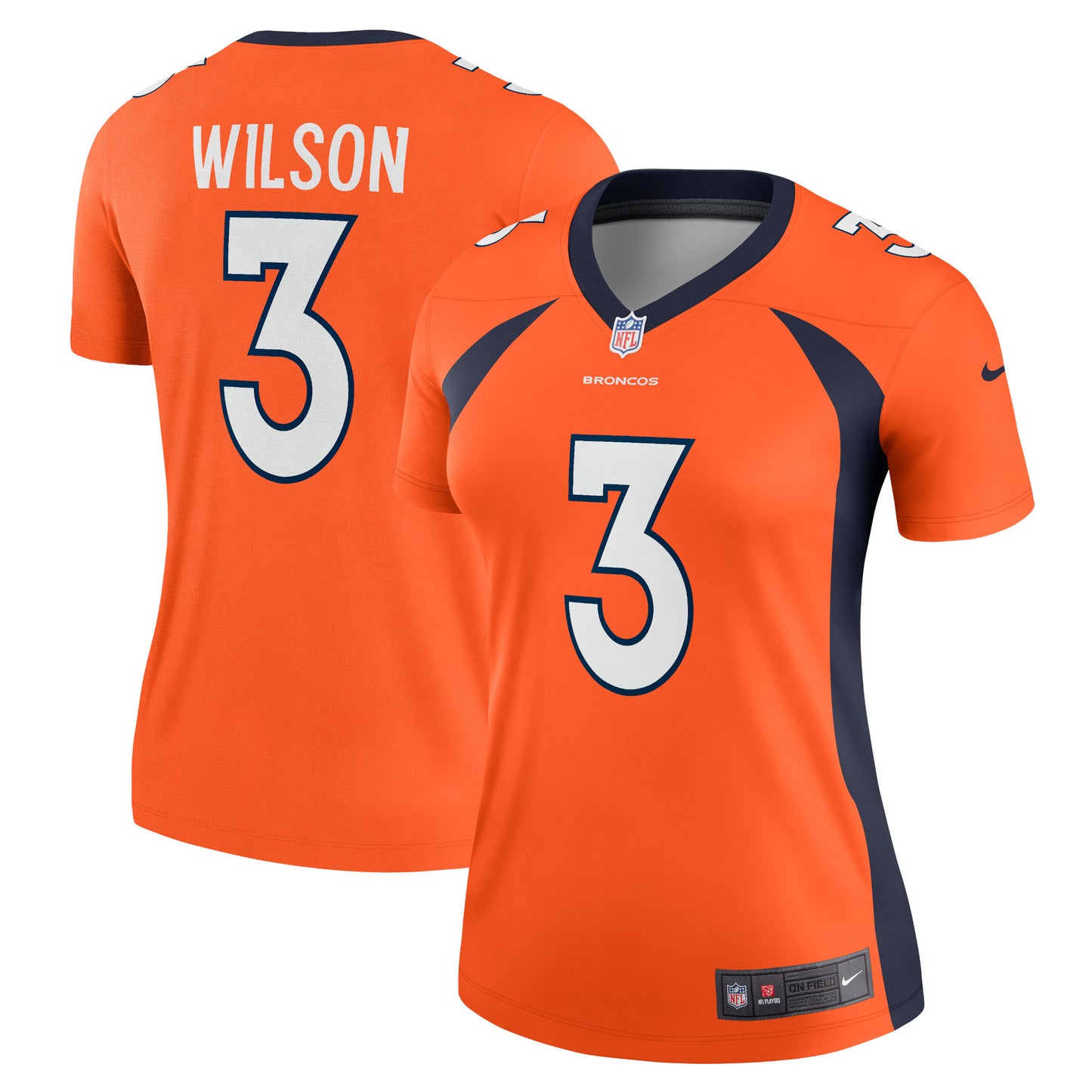 Russell Wilson Denver Broncos Nike Women's Alternate Legend Jersey - Orange