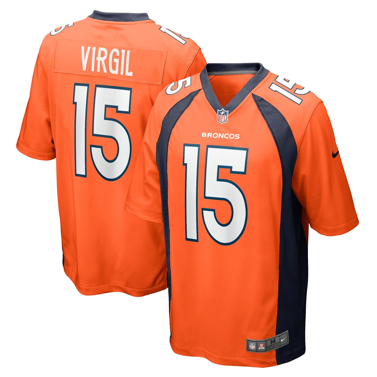 Jalen Virgil Denver Broncos Nike Game Player Jersey - Orange