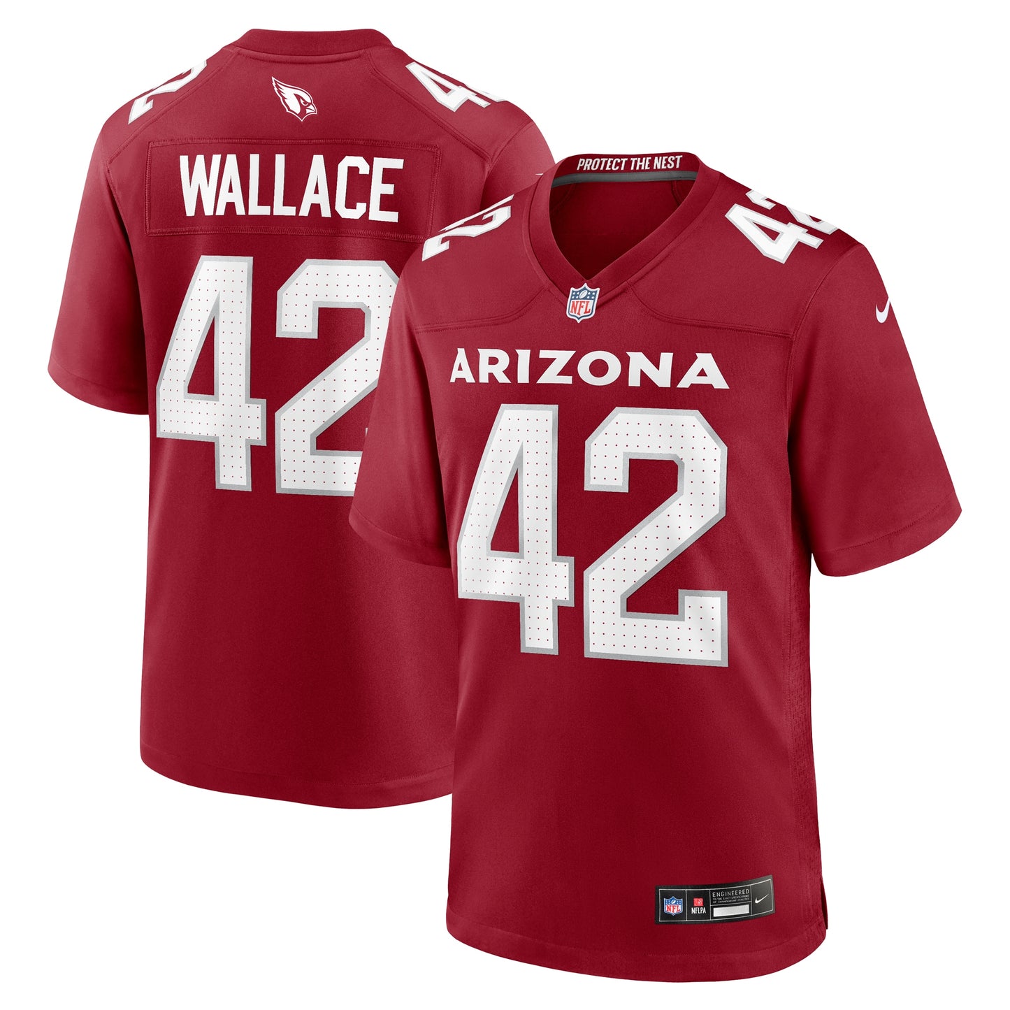 K'Von Wallace Arizona Cardinals Nike Team Game Jersey -  Cardinal
