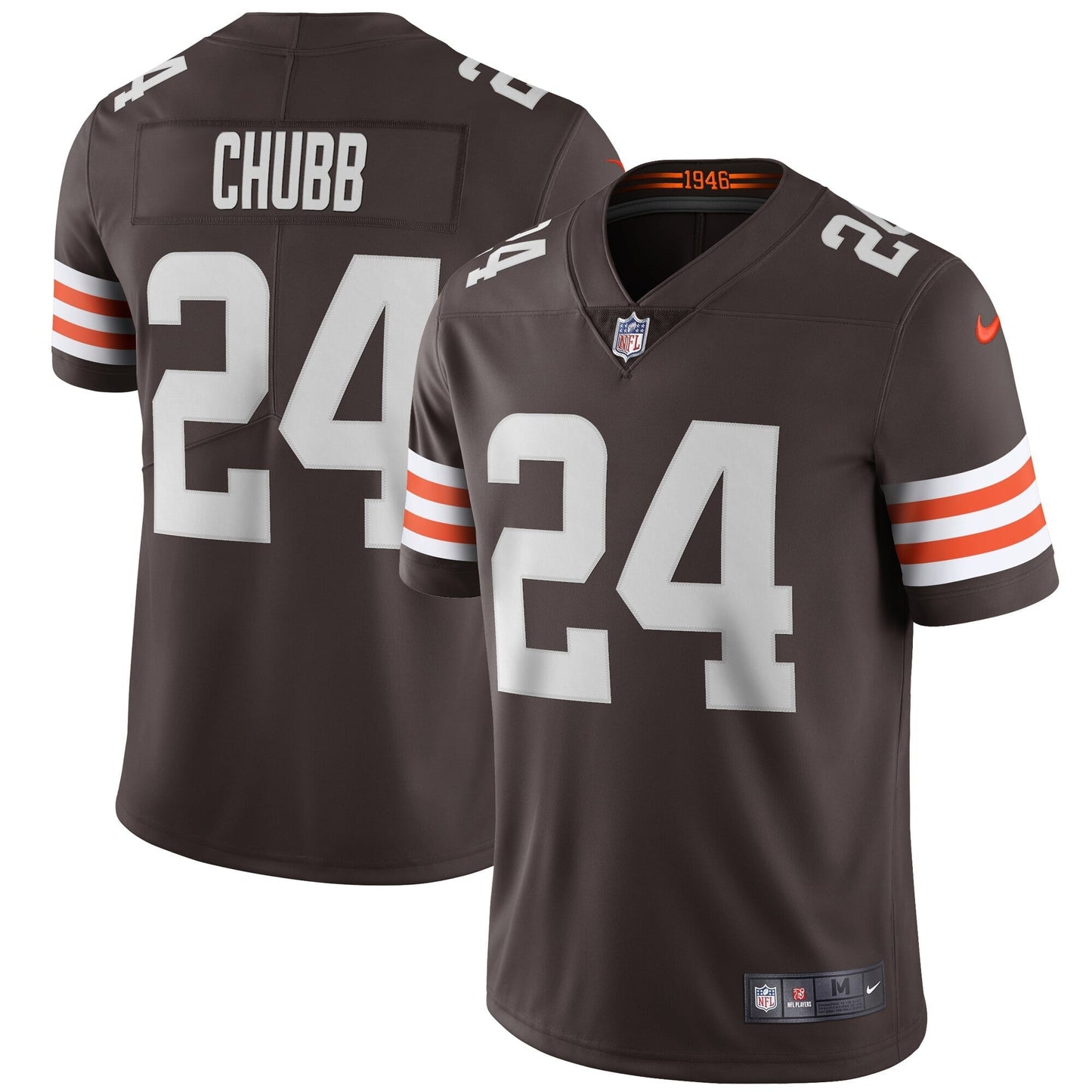 Men's Nike Nick Chubb Brown Cleveland Browns Vapor Limited Jersey