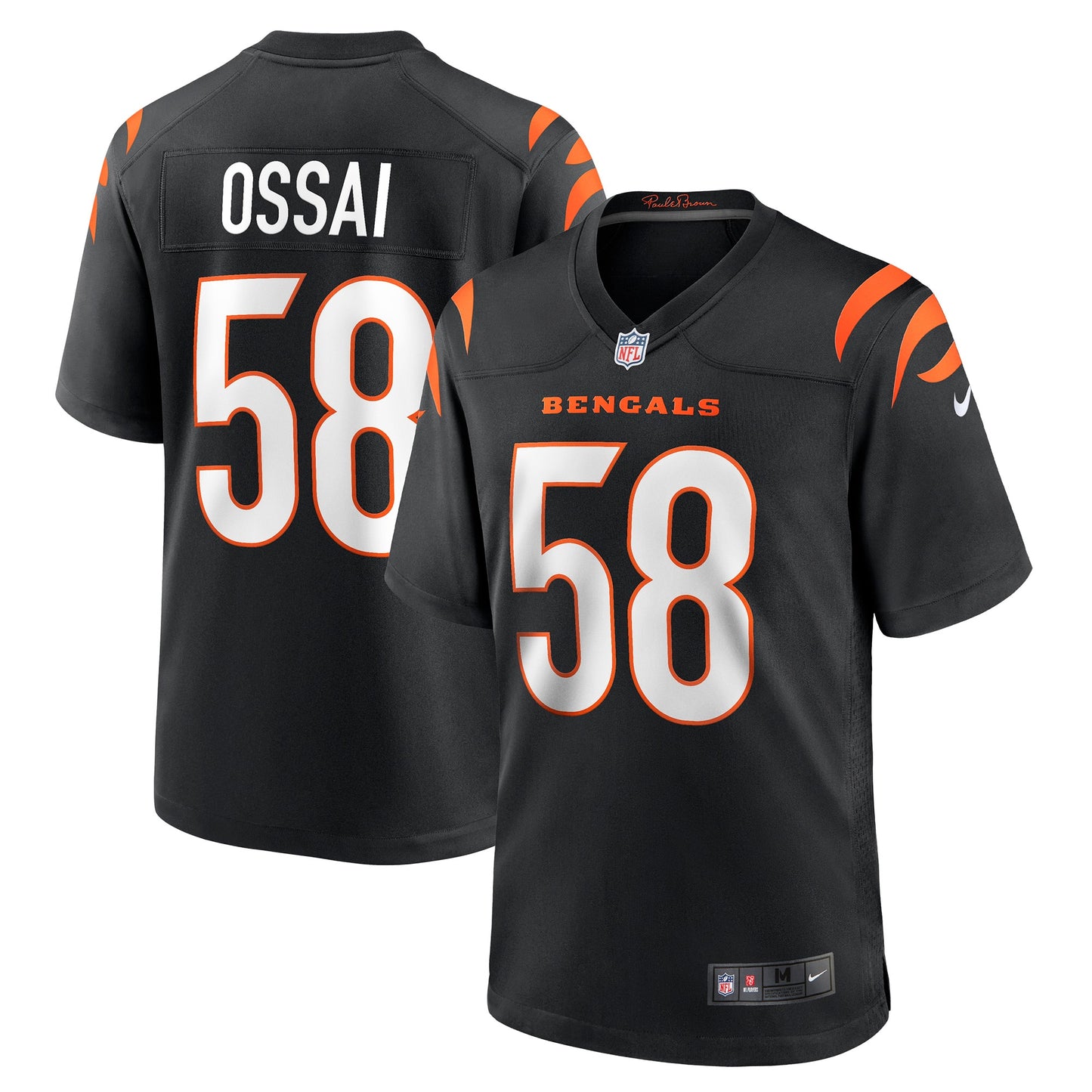 Joseph Ossai Cincinnati Bengals Nike Game Jersey - Black
