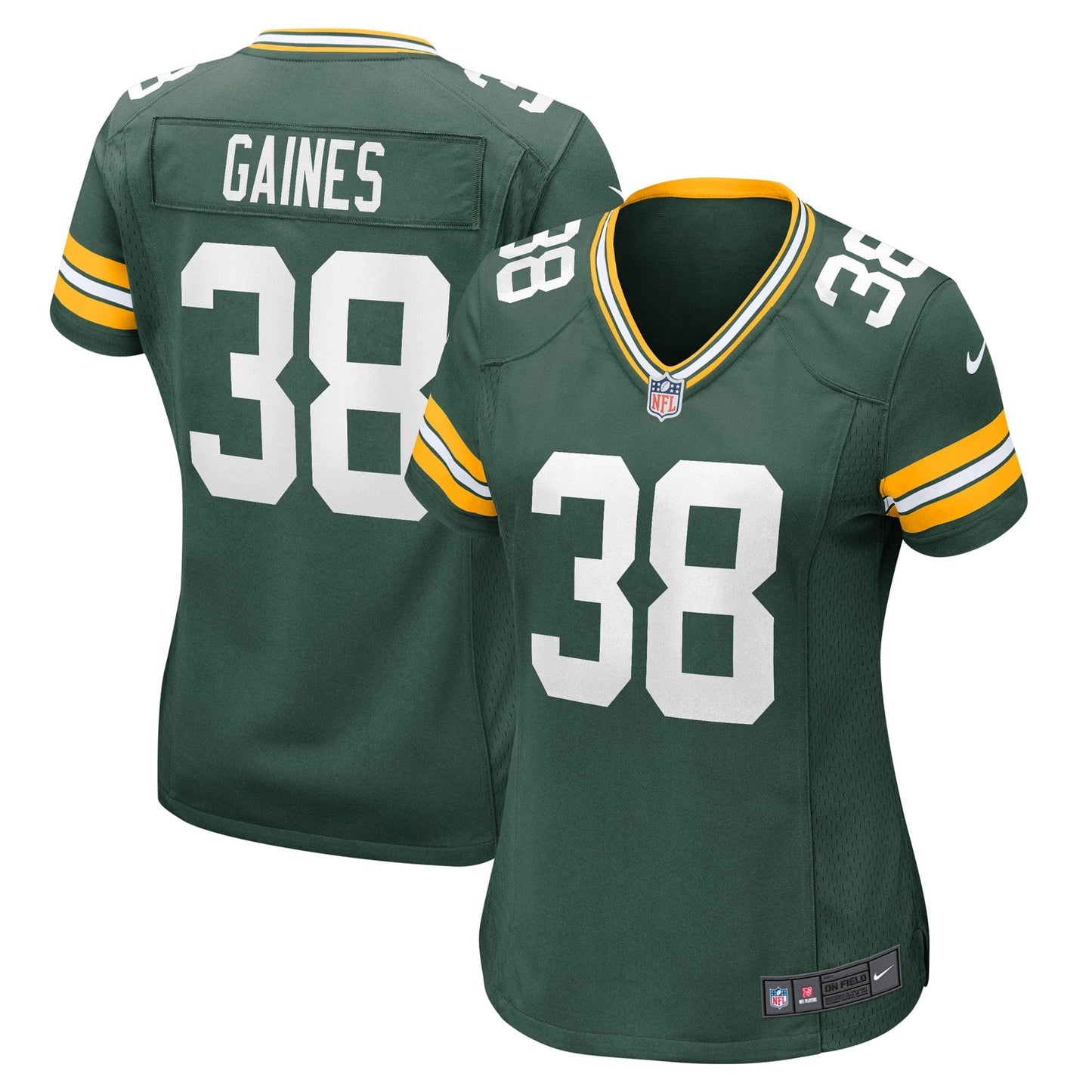 Women's Nike Innis Gaines Green Green Bay Packers Game Jersey