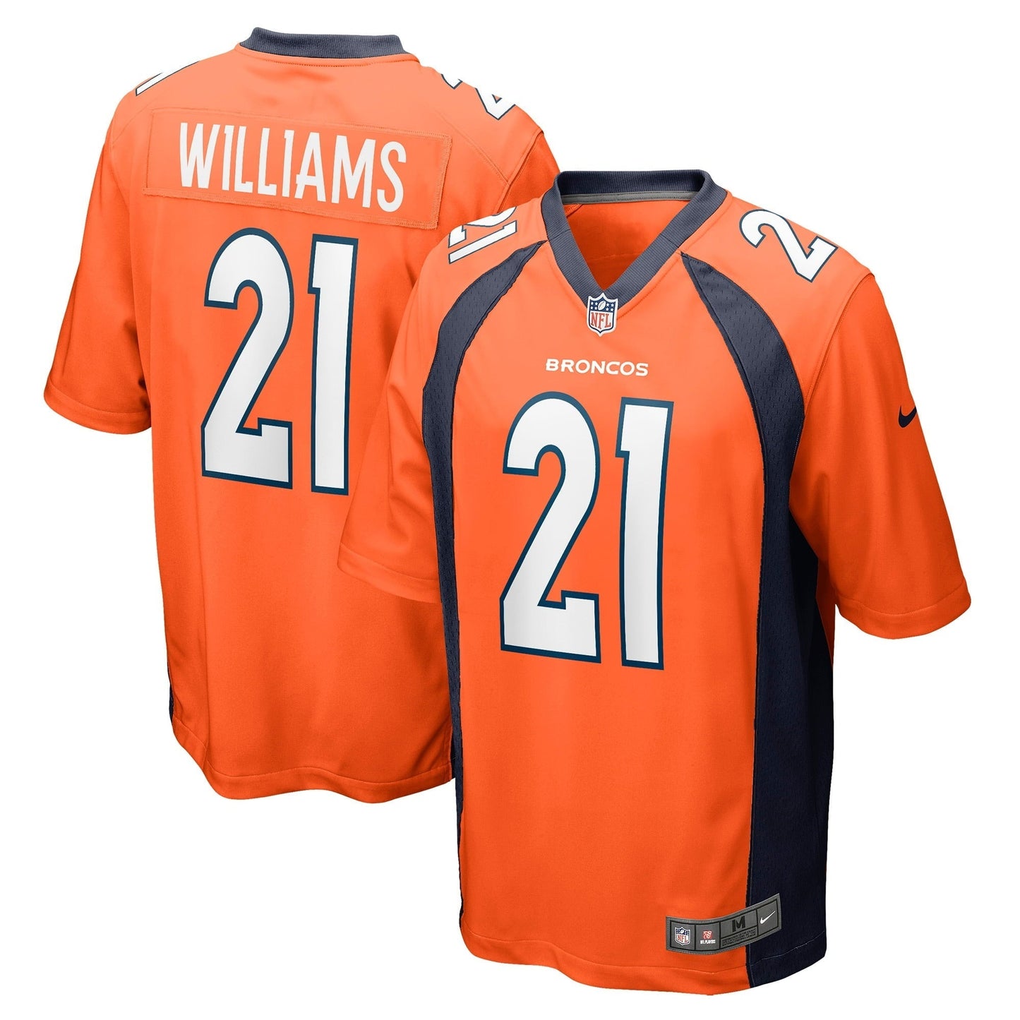 Men's Nike K'Waun Williams Orange Denver Broncos Game Jersey