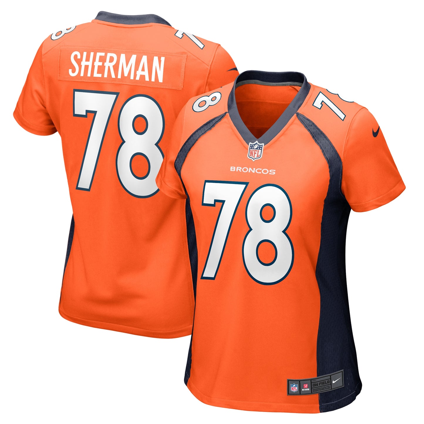 William Sherman Denver Broncos Nike Women's Team Game Jersey -  Orange