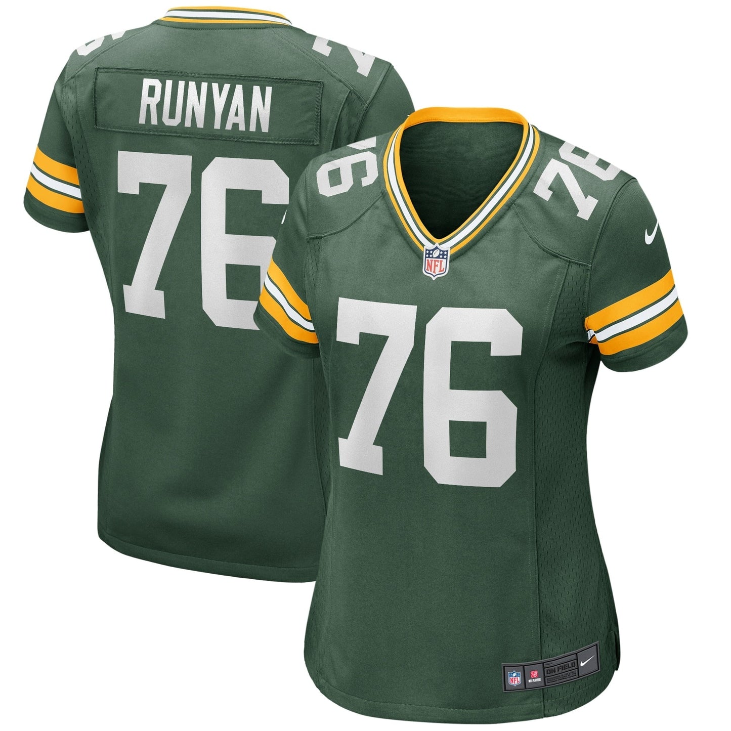 Women's Nike Jon Runyan Green Green Bay Packers Game Jersey