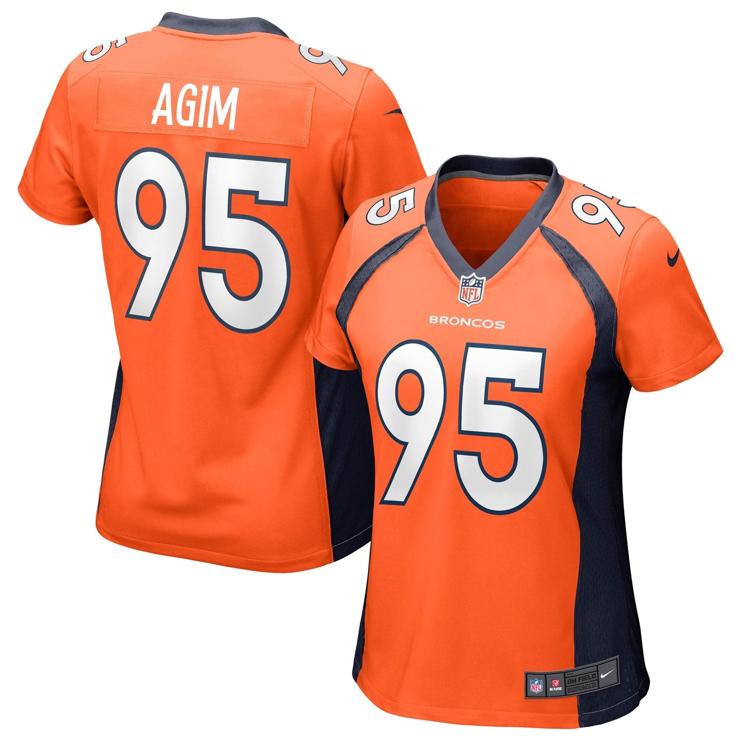Women's Nike McTelvin Agim Orange Denver Broncos Game Jersey