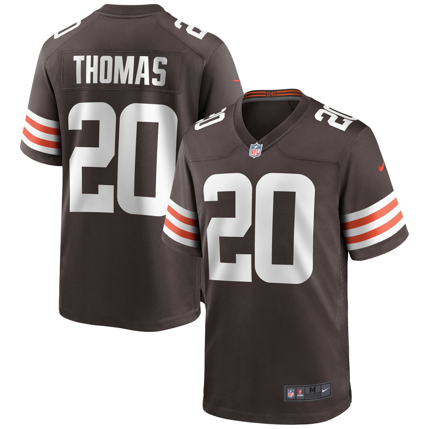 Tavierre Thomas Cleveland Browns Nike Game Jersey - Brown