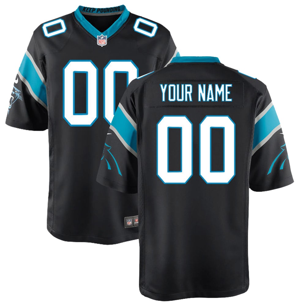 Carolina Panthers Nike Youth Custom Game Jersey - Black