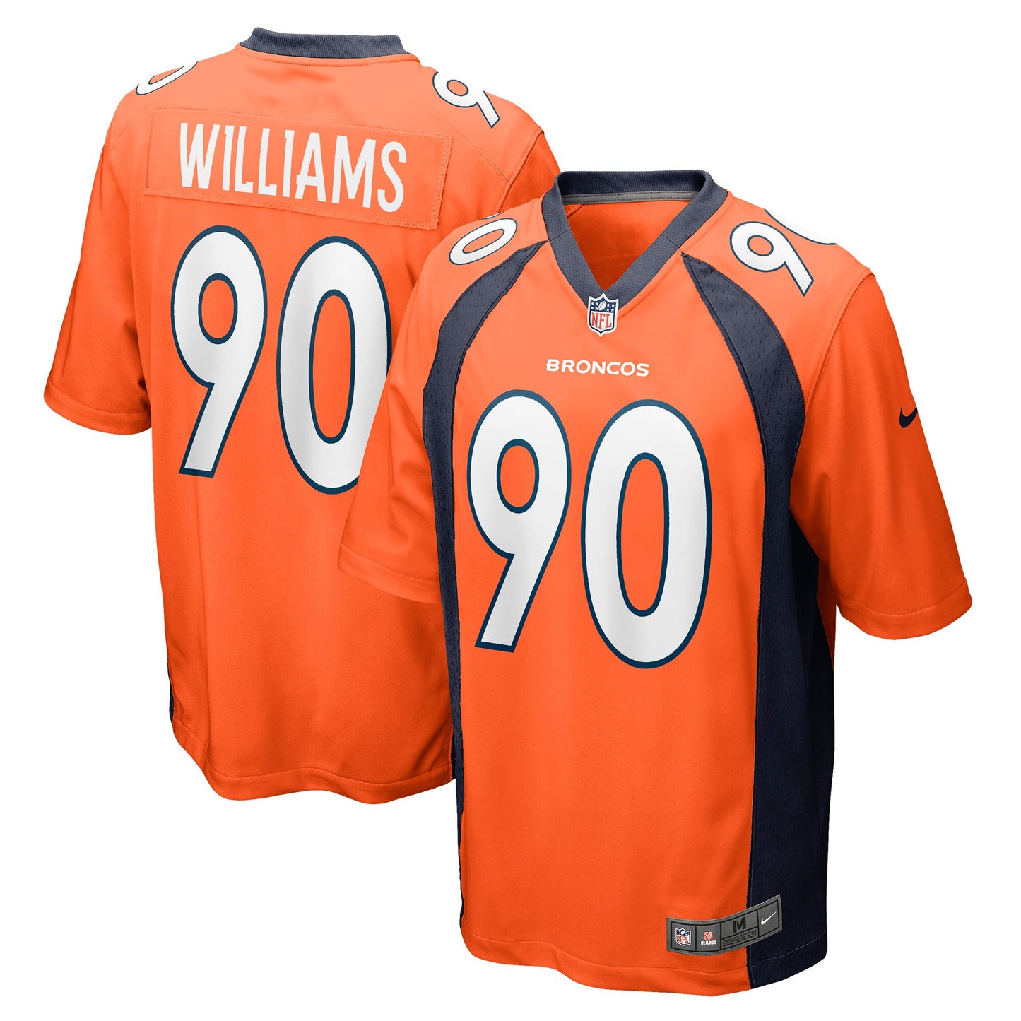 DeShawn Williams Denver Broncos Nike Game Jersey - Orange