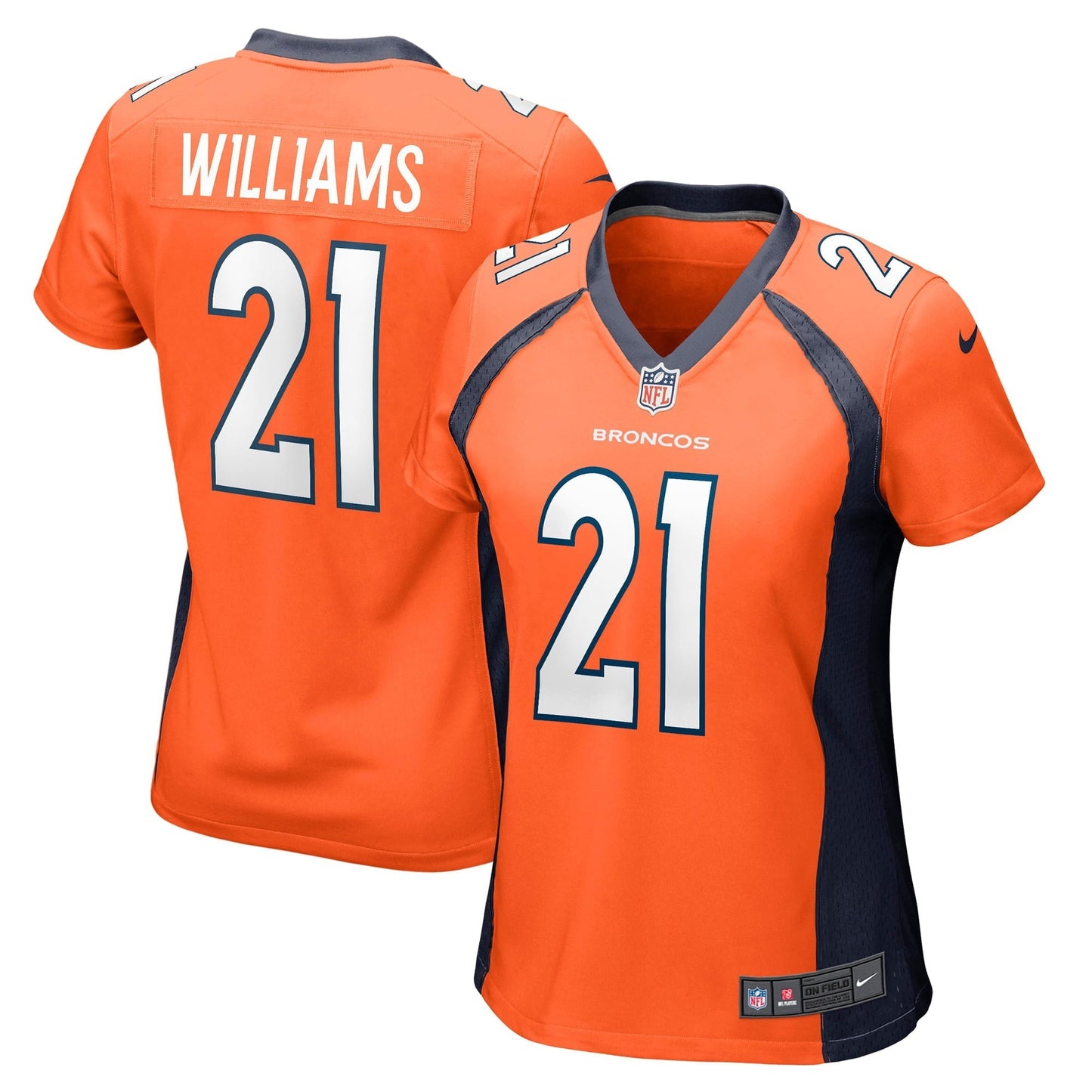 Women's Nike K'Waun Williams Orange Denver Broncos Game Jersey