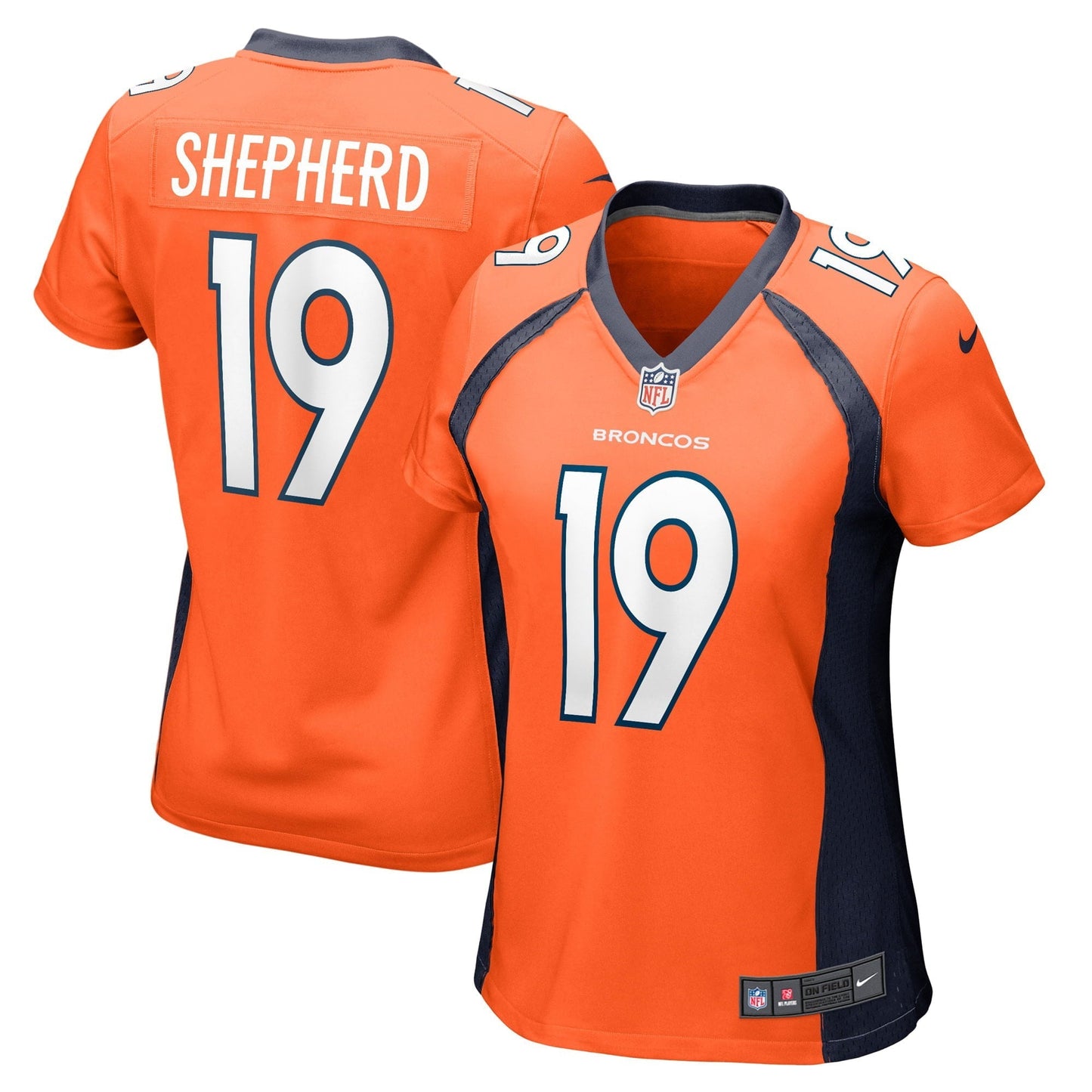 Women's Nike Darrius Shepherd Orange Denver Broncos Game Player Jersey