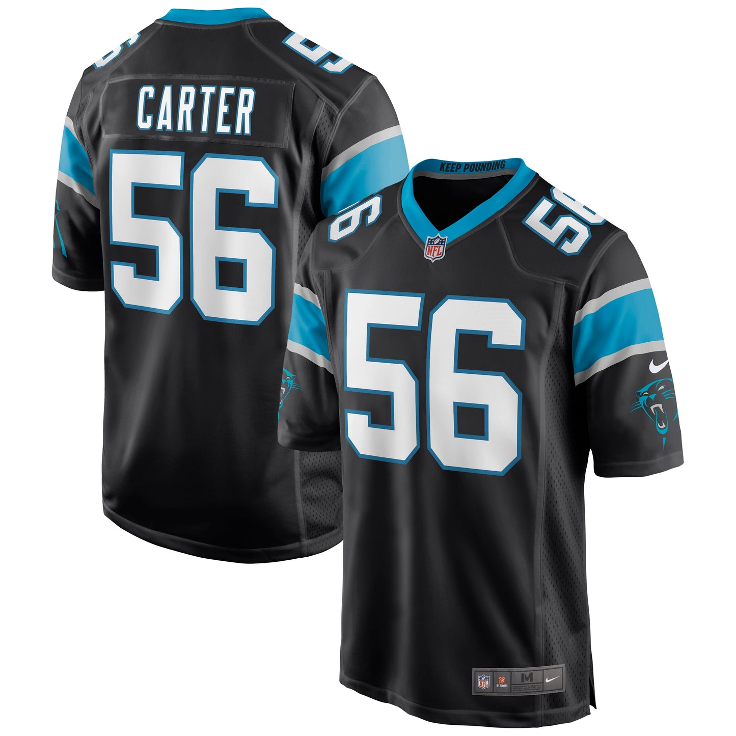 Jermaine Carter Carolina Panthers Nike Game Jersey - Black
