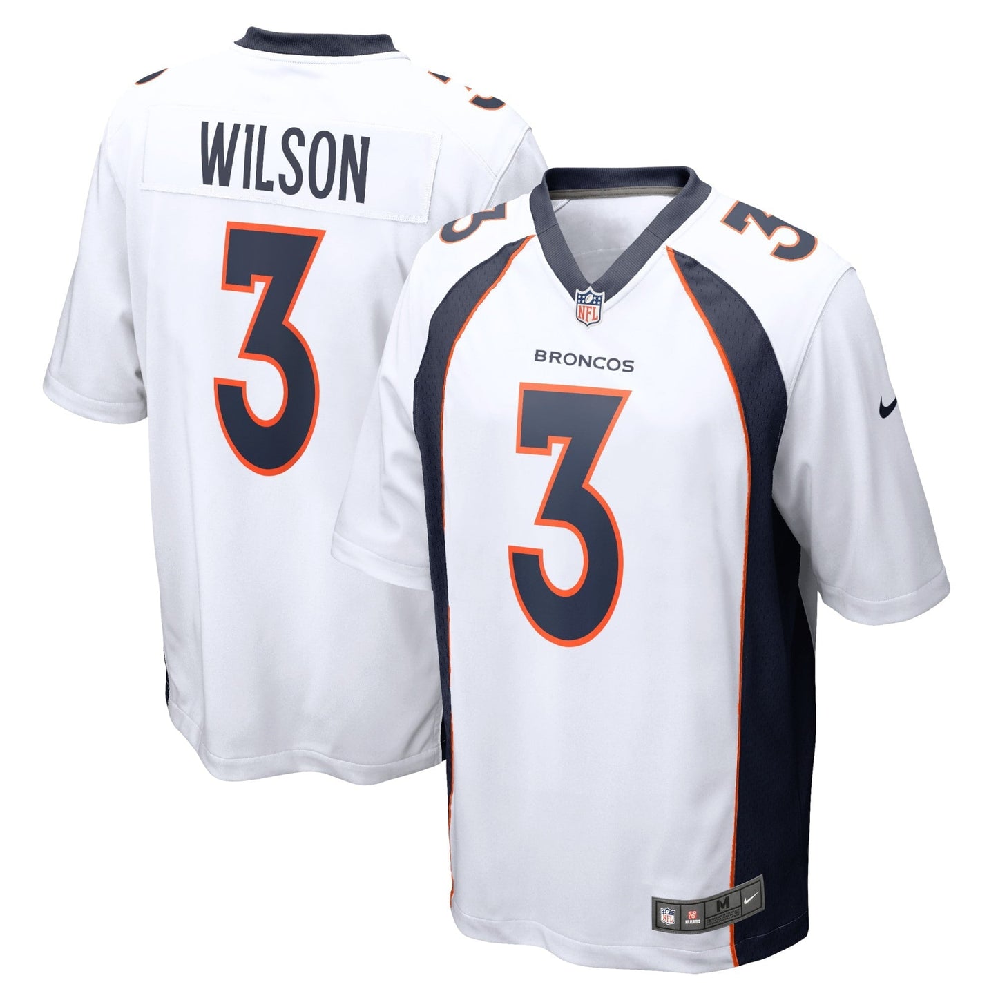 Youth Nike  Russell Wilson  White Denver Broncos Game Jersey
