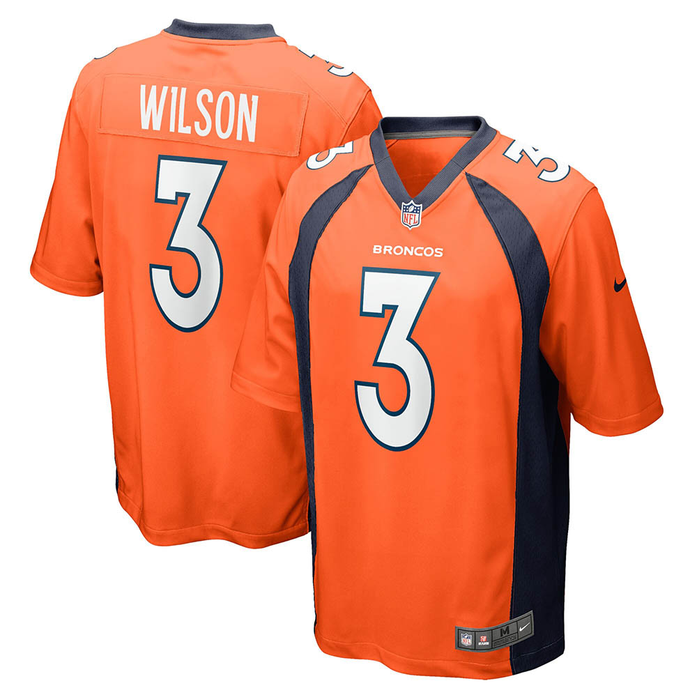 Youth Denver Broncos Russell Wilson Game Jersey Orange