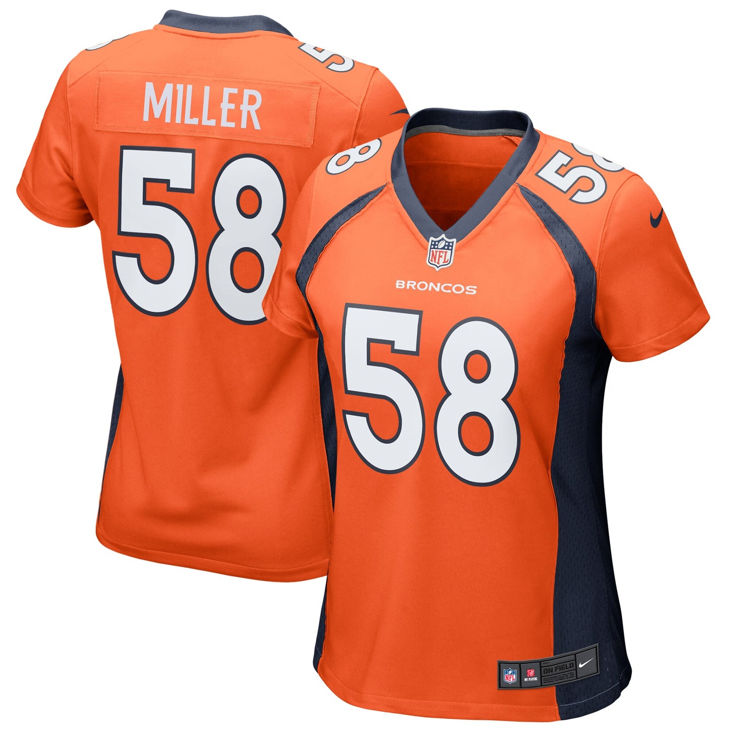 Von Miller Denver Broncos Nike Women's Game Jersey - Orange