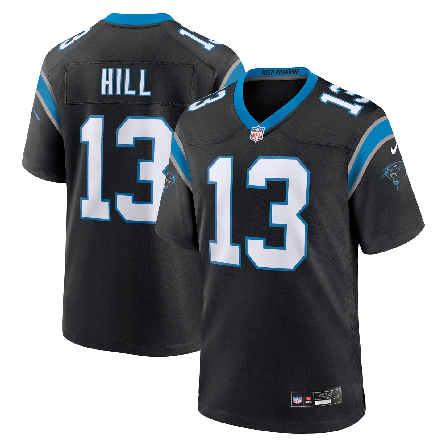 Troy Hill Carolina Panthers Nike Team Game Jersey -  Black